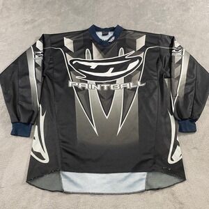 SOLD-Vintage JT Racing Paintball Jersey Long Sleeve Black Men's 2XL Sport Game‎